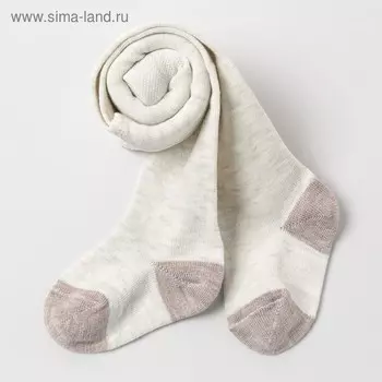 Колготки детские кашемировые, цвет светло-серый, рост 74-80