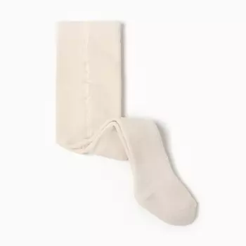 Колготки детские махровые Крошка Я BASIC 80-86 см, экрю