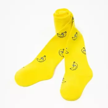 Колготки детские «Обезьяна», цвет жёлтый, рост 92-98