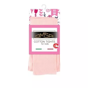 Колготки детские OMSA kids Collant 12A11-3 с ажурным рисунком Rosa Сhiaro, размер 140-146