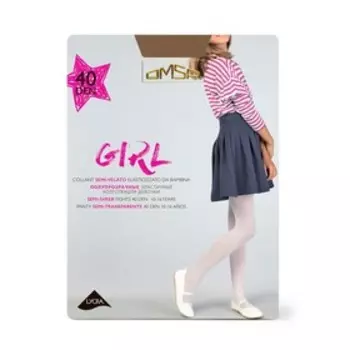 Колготки детские OMSA kids Collant GIRL 40 Caramello, размер 9-12