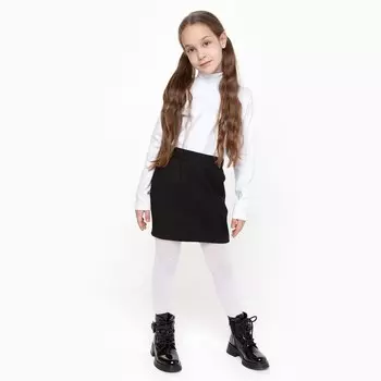 Колготки детские «Ромб», цвет белый, рост 110-116