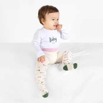 Колготки детские, рост 74-80 см, цвет молочный