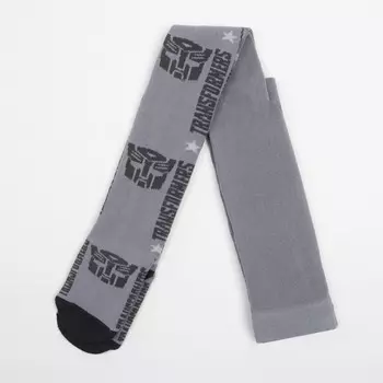 Колготки детские "Transformers", рост 104-110 см, цвет серый