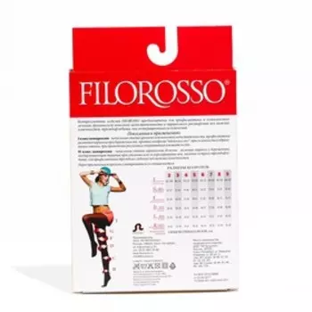 Колготки Filorosso Profilactica лечебно-профилактические, 1 класс,140 Den, черный, размер 4