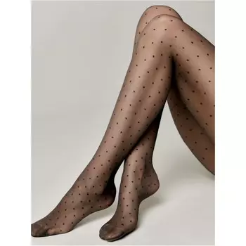 Колготки женские FANTASY DOTS, размер 4, цвет nero