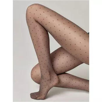 Колготки женские FANTASY DOTS, размер 5, цвет grafit