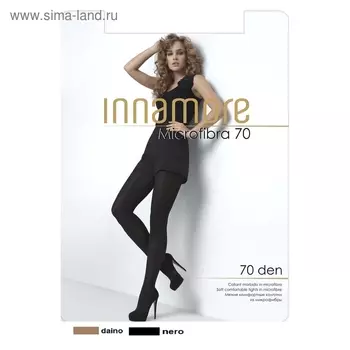 Колготки женские INNAMORE Microfibra 70 den, цвет чёрный (nero), размер 5