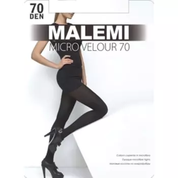 Колготки женские MALEMI Micro Velour 70 цвет чёрный (nero), р-р 3