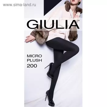 Колготки женские MICRO PLUSH 200 цвет чёрный (nero), р-р 2 (S)