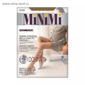 Колготки женские MiNiMi Donna, 20 den, размер 3, цвет caramello