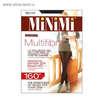 Колготки женские MiNiMi Multifibra, 160 den, размер 3, цвет nero
