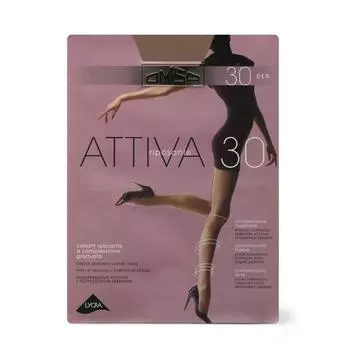 Колготки женские Omsa Attiva, 30 den, размер 2, цвет daino