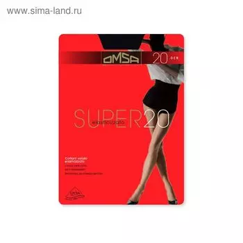 Колготки женские Omsa Super, 20 den, размер 2, цвет caramello