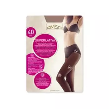 Колготки женские Omsa Superlativa, 40 den, размер 5, цвет caramello