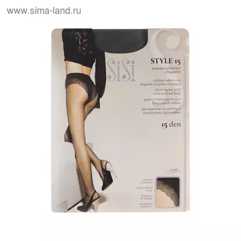 Колготки женские Sisi Style, 15 den, размер 2, цвет nero