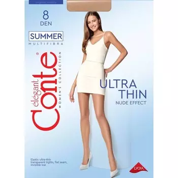 Колготки женские SUMMER, размер 5, цвет natural