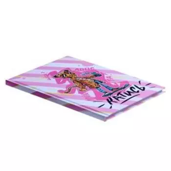 Колледж-тетрадь А5, 64 листа в клетку "Банда зверей.Леопард", твёрдая обложка, глянцевая ламинация, блок офсет