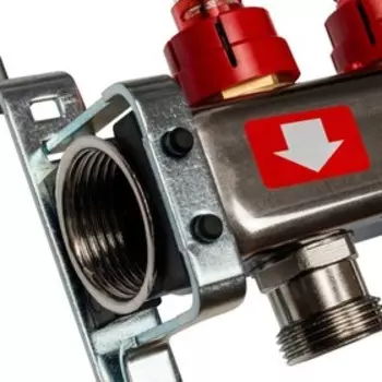 Коллекторная группа STOUT SMS-0927-000003, с расходомерами, клапан, 3 выхода, нерж. сталь