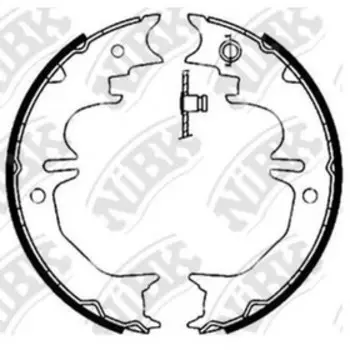 Колодки барабанные NIBK FN0642