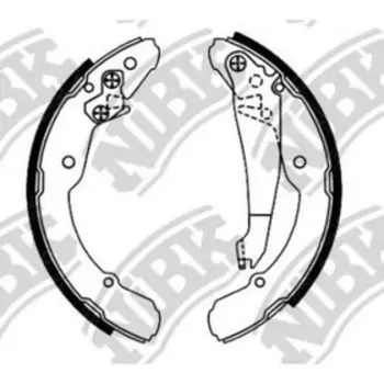 Колодки тормозные барабанные NIBK FN0554