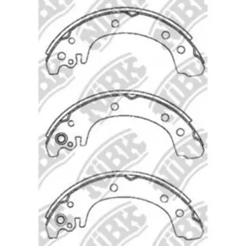 Колодки тормозные барабанные NIBK FN0627