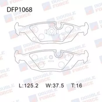 Колодки тормозные дисковые Double Force DFP1068