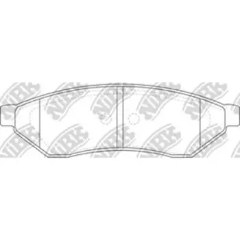 Колодки тормозные дисковые NIBK PN0375