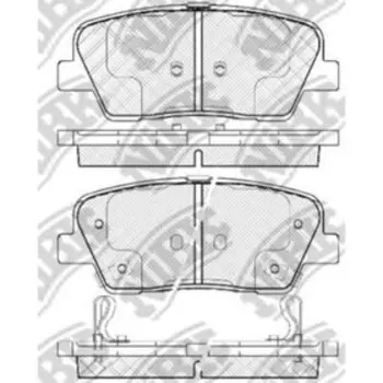 Колодки тормозные дисковые NIBK PN0415