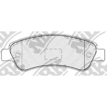 Колодки тормозные дисковые NIBK PN0475