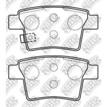 Колодки тормозные дисковые NIBK PN0501