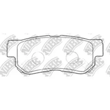 Колодки тормозные дисковые NIBK PN0539