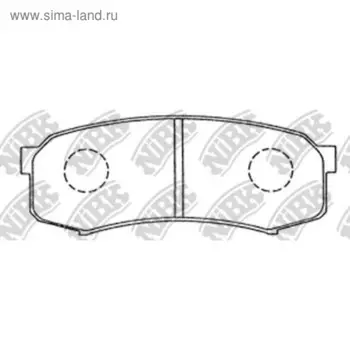 Колодки тормозные дисковые NIBK PN1243