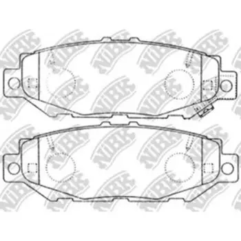 Колодки тормозные дисковые NIBK PN1363