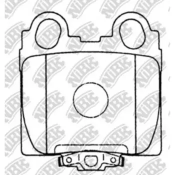 Колодки тормозные дисковые NIBK PN1421