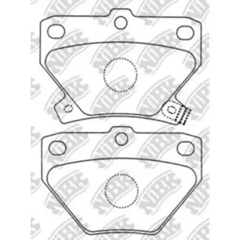 Колодки тормозные дисковые NIBK PN1454