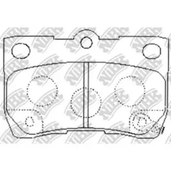 Колодки тормозные дисковые NIBK PN1494