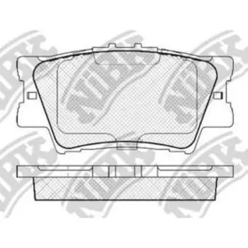 Колодки тормозные дисковые NIBK PN1522
