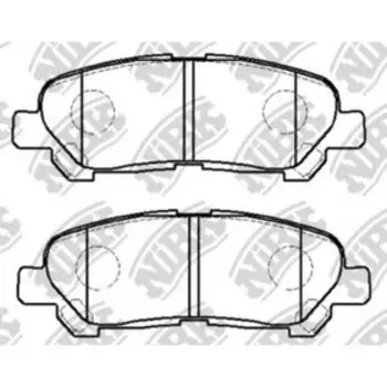 Колодки тормозные дисковые NIBK PN1848