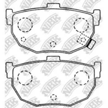 Колодки тормозные дисковые NIBK PN2130