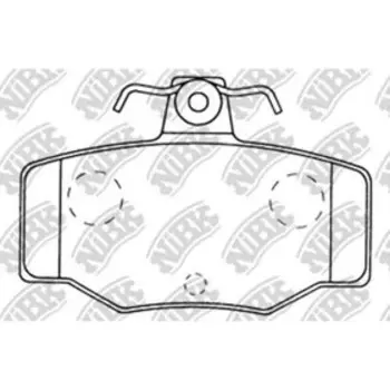 Колодки тормозные дисковые NIBK PN2214