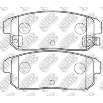 Колодки тормозные дисковые NIBK PN2467