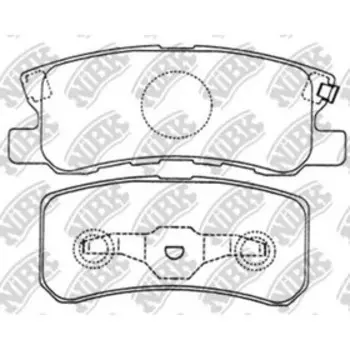 Колодки тормозные дисковые NIBK PN3450
