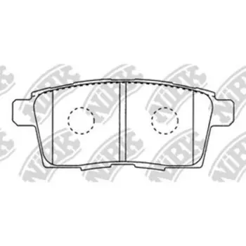 Колодки тормозные дисковые NIBK PN5814