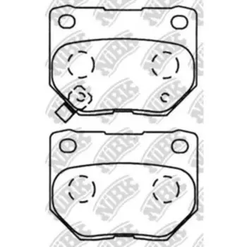 Колодки тормозные дисковые NIBK PN7800
