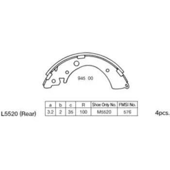 Колодки тормозные Kashiyama K5520