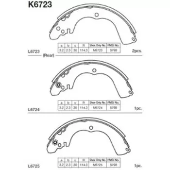 Колодки тормозные Kashiyama K6723