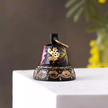 Колокольчик №4 "Цветы", расписной, с ушком, d= 45 мм