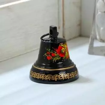 Колокольчик Валдайский "№4. Цветы", расписной, с ушком, d=45 мм