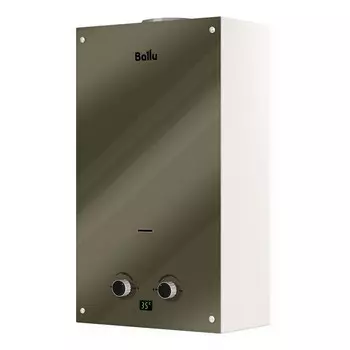 Колонка газовая Ballu GWH 10 Fiery Glass Mirror, 20 кВт, настенная, белая